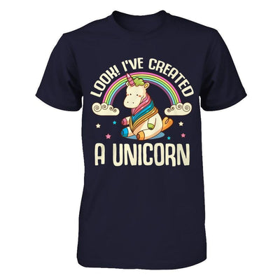 Look I've Created A Unicorn-T-Shirt & Hoodie-Premium T-Shirt-Midnight Navy