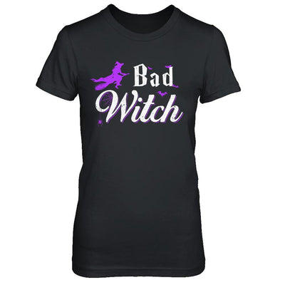 Bad Witch Halloween-T-Shirt & Hoodie-Women's T-Shirt-Black