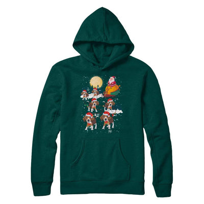 Dog Reindeer Beagle Christmas Gift-T-Shirt & Sweatshirt-Pullover Hoodie-Deep Forest