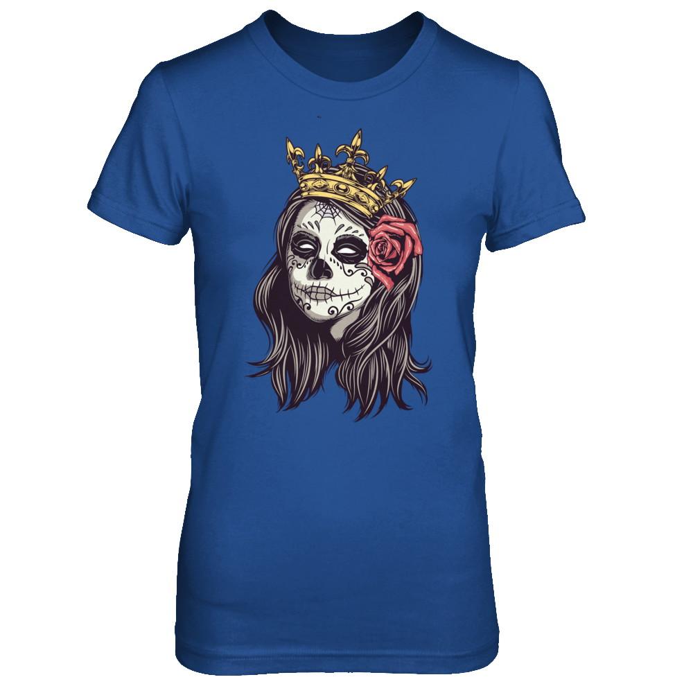 Halloween Queen Tattoos Costume Skeleton-T-Shirt & Hoodie-Women's T-Shirt-Royal