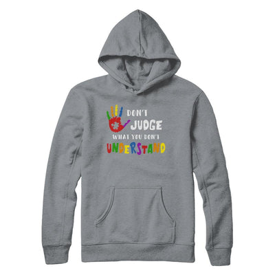 Don't Judge What You Don't Understand Autism-T-Shirt & Hoodie-Pullover Hoodie-Light Steel