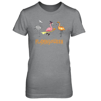 Funny Flamingo Halloween Flamingoween-T-Shirt & Hoodie-Women's T-Shirt-Sport Grey