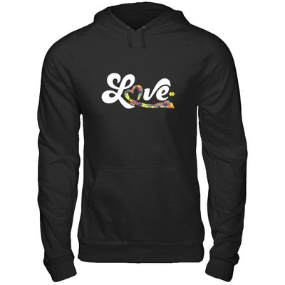 Love Autism Awareness-T-Shirt & Hoodie-Pullover Hoodie-Black