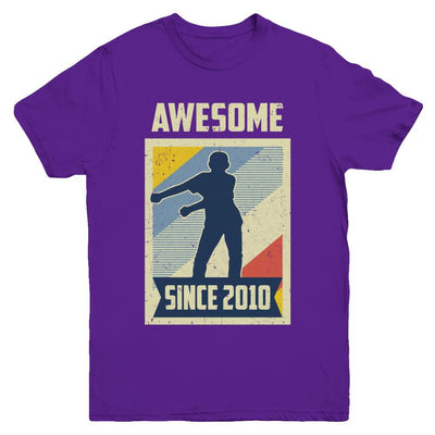 Vintage Floss 11th 2010 Birthday Gift for 11 Years Old Youth-Youth Shirt-Youth T-Shirt-Purple