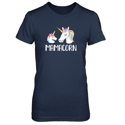 Mamacorn Unicorn Mom And Baby Mothers Day-T-Shirt & Tank Top-Women's T-Shirt-Navy
