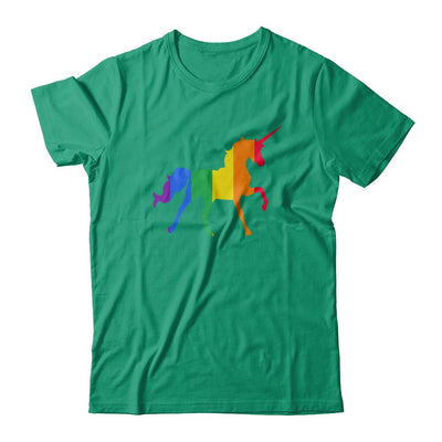 Pride LGBT Unicorn Gift Rainbow LGBT Gay Lesb-T-Shirt & Hoodie-Classic T-Shirt-Kelly Green