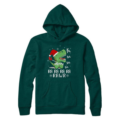 Funny Fa La La Fa Ra Rawr T-Rex Dinosaur Christmas-T-Shirt & Hoodie-Pullover Hoodie-Deep Forest