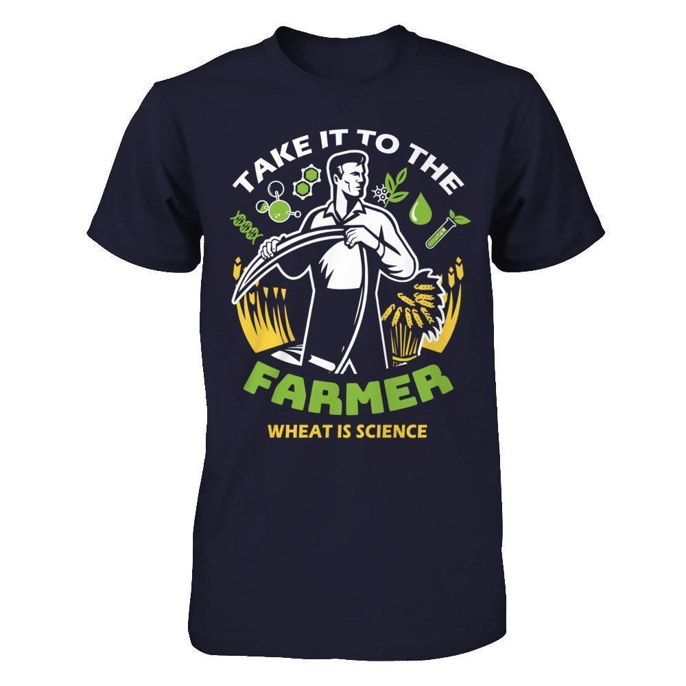 Take It To The Farmer What Is Science-T-Shirt & Hoodie-Premium T-Shirt-Midnight Navy