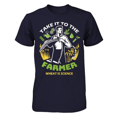 Take It To The Farmer What Is Science-T-Shirt & Hoodie-Premium T-Shirt-Midnight Navy
