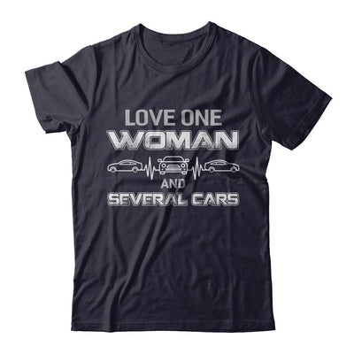 Love One Woman And Several Cars-T-Shirt & Hoodie-Premium T-Shirt-Midnight Navy