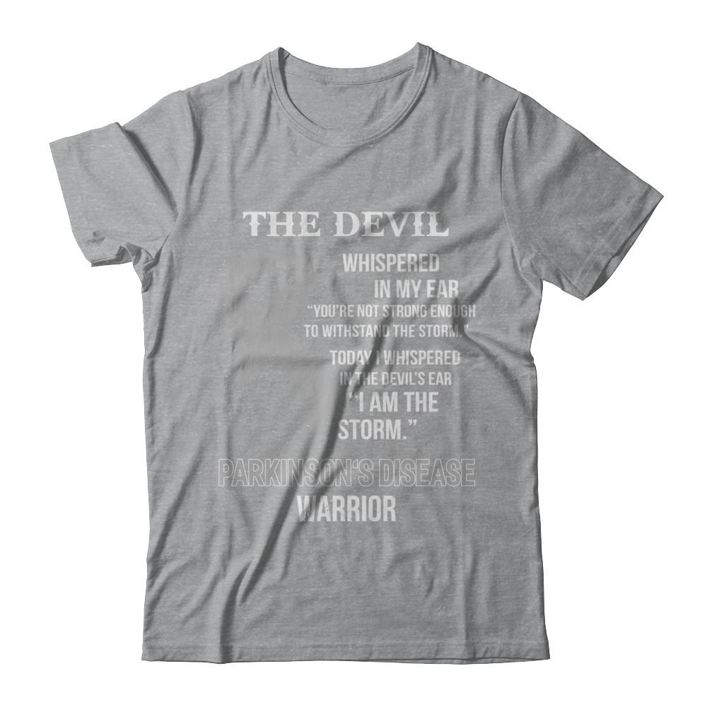 I Am The Storm Support Parkinson's Disease Awareness Warrior Gift-T-Shirt & Hoodie-Classic T-Shirt-Sport Grey
