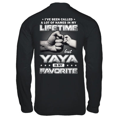 I've Been Called A Lot Of Names But Yaya Is My Favorite-T-Shirt & Hoodie-Long Sleeve T-Shirt-Black