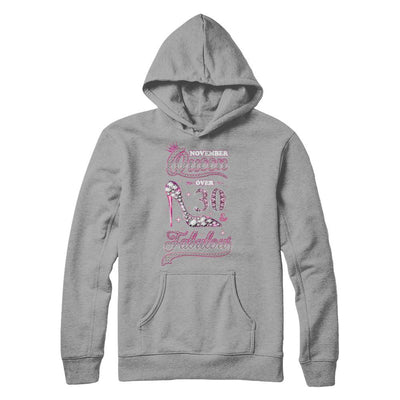 November Queen 30 And Fabulous 1991 30th Years Old Birthday-T-Shirt & Hoodie-Pullover Hoodie-Light Steel