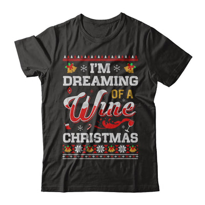 I'm Dreaming Of A Wine Christmas Ugly Sweater-T-Shirt & Sweatshirt-Premium T-Shirt-Black