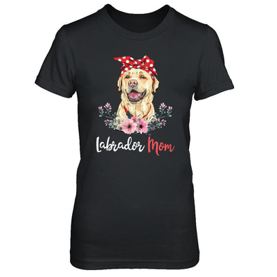 Labrador Mom Gift For Women Dog Lover-T-Shirt & Hoodie-Women's T-Shirt-Black