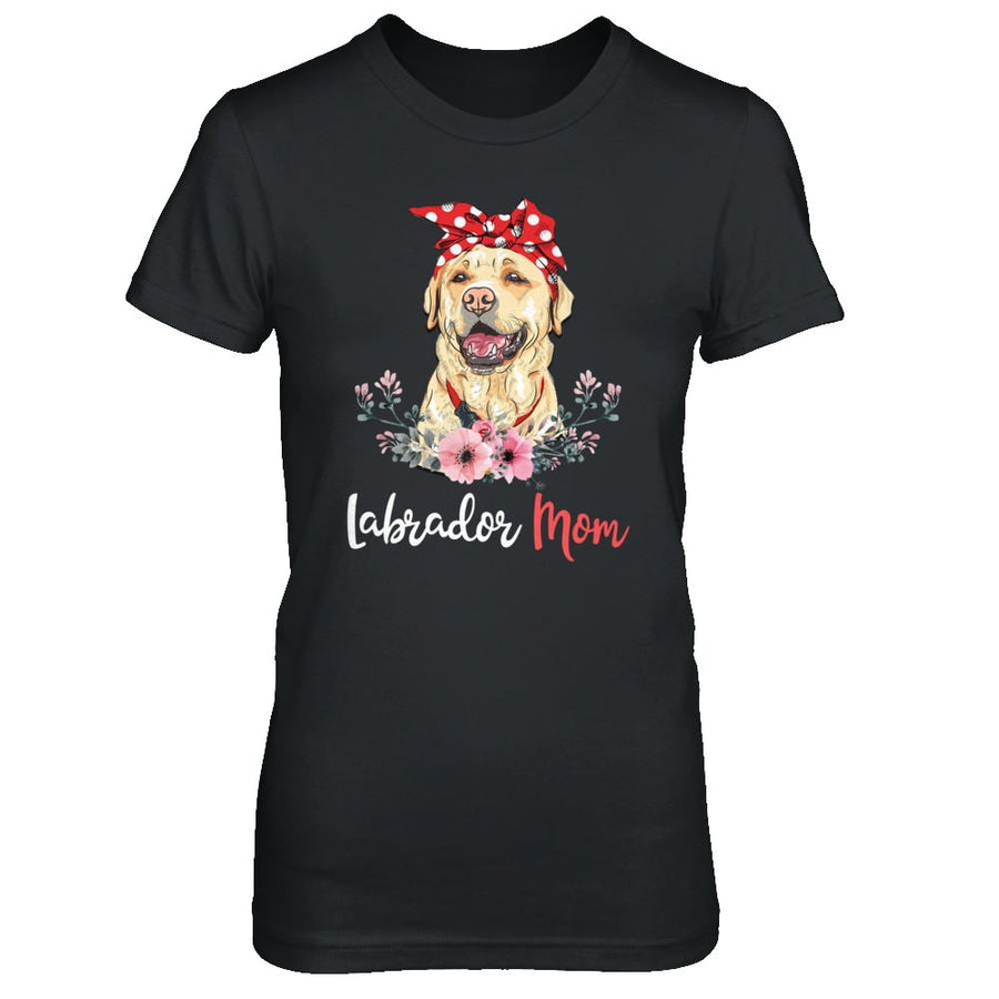 Labrador Mom Gift For Women Dog Lover-T-Shirt & Hoodie-Women's T-Shirt-Black