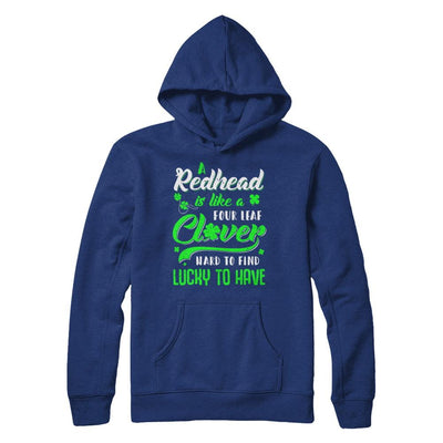 A Redhead Is Like A Four Leaf Clover Hard To Find-T-Shirt & Hoodie-Pullover Hoodie-Deep Royal