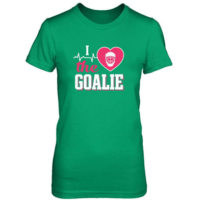 I Love The Goalie Soccer Hockey Goal Keeper-T-Shirt & Tank Top-Women's T-Shirt-Irish Green