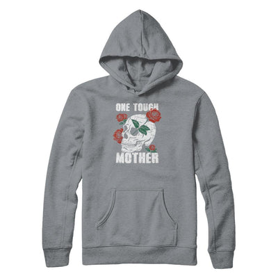 One Tough Mother Skull Rose-T-Shirt & Tank Top-Pullover Hoodie-Light Steel