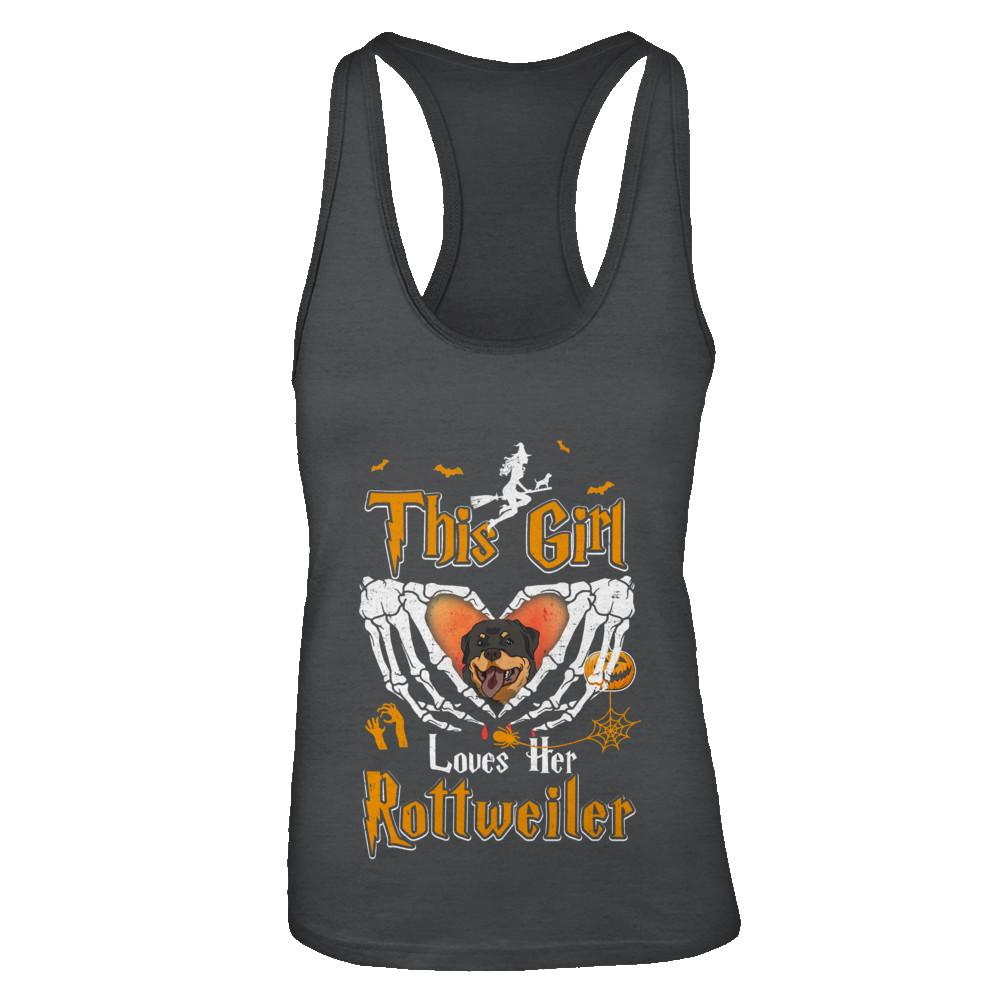 This Girl Love Her Dog Rottweiler Halloween