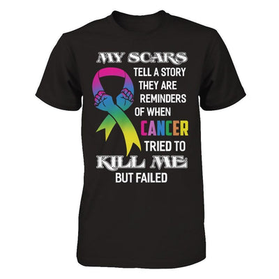 Cancer Survivors They Are Reminders Of When Cancer Tried To Kill Me-T-Shirt & Hoodie-Premium T-Shirt-Black