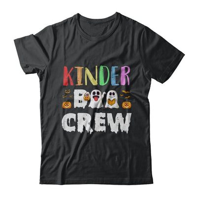 Cute Boo Crew Kindergarten Teacher Halloween-T-Shirt & Hoodie-Classic T-Shirt-Black