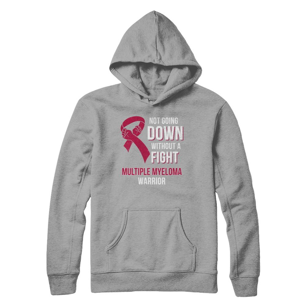 Not Going Down Without A Fight Multiple Myeloma Warrior-T-Shirt & Hoodie-Pullover Hoodie-Light Steel