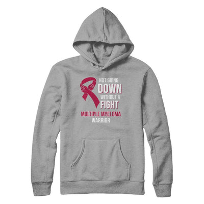 Not Going Down Without A Fight Multiple Myeloma Warrior-T-Shirt & Hoodie-Pullover Hoodie-Light Steel