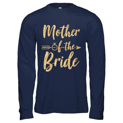 Mother Of The Bride Mothers Day-T-Shirt & Hoodie-Long Sleeve T-Shirt-Navy