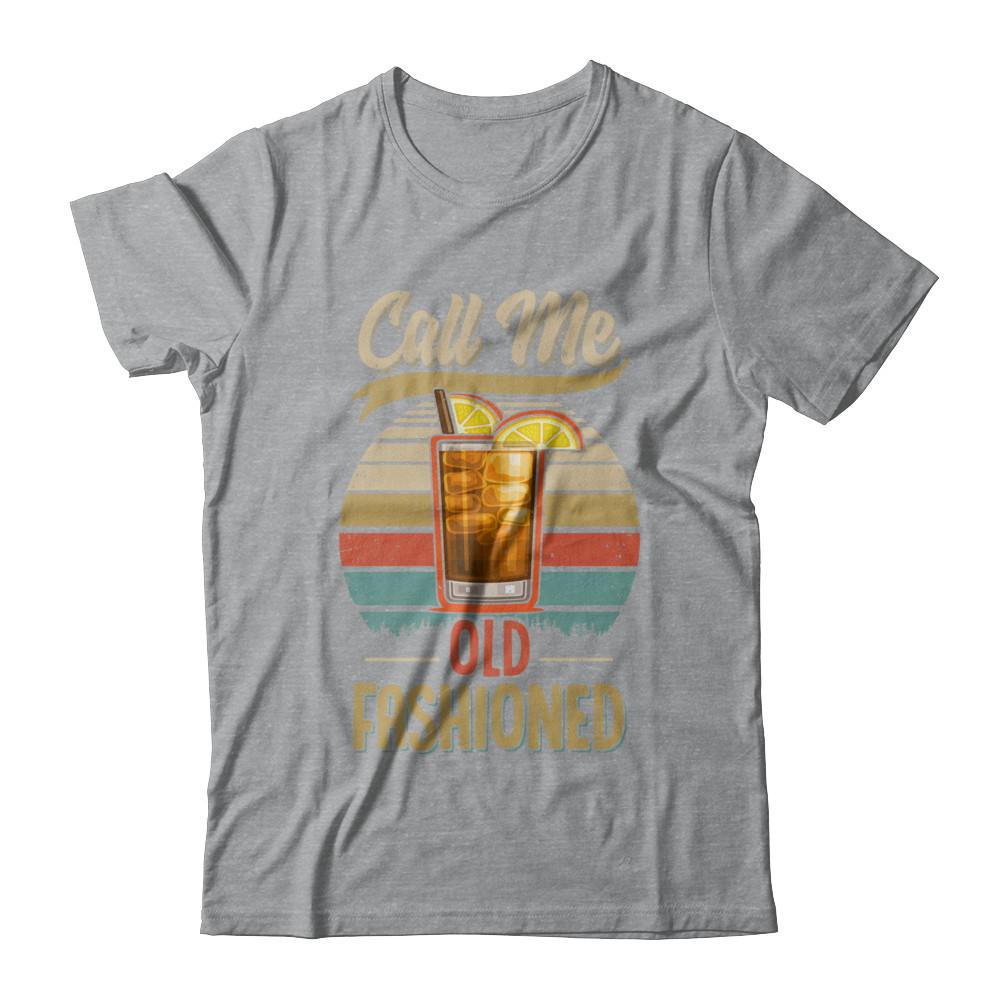 Sunset Vintage Lemon Juice Call Me Old Fashioned-T-Shirt & Hoodie-Classic T-Shirt-Sport Grey