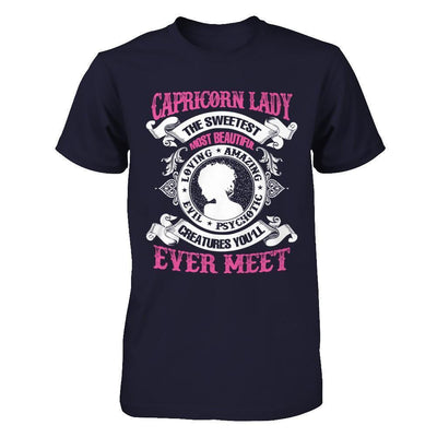 Capricorn Lady The Sweetest Most Beautiful Love Amazing-T-Shirt & Hoodie-