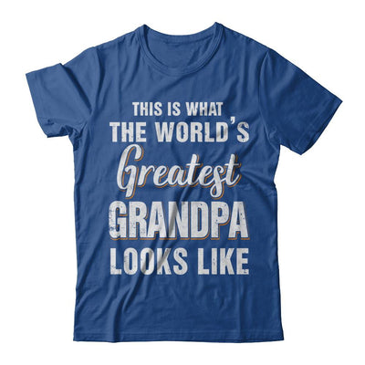 What World's Greatest Grandpa Looks Like Fathers Day-T-Shirt & Hoodie-Classic T-Shirt-Royal