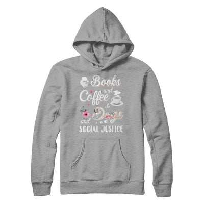 Books Coffee Dogs Social Justice-T-Shirt & Hoodie-Pullover Hoodie-Light Steel