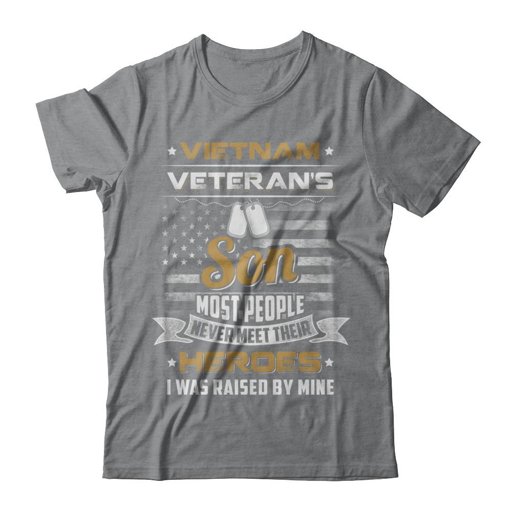 Vietnam Veteran's Son I Was Raised By Mine-T-Shirt & Hoodie-Classic T-Shirt-Sport Grey