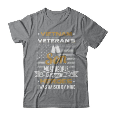 Vietnam Veteran's Son I Was Raised By Mine-T-Shirt & Hoodie-Classic T-Shirt-Sport Grey