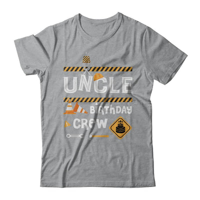 Uncle Birthday Crew Construction Birthday Party Gift-T-Shirt & Hoodie-Classic T-Shirt-Sport Grey