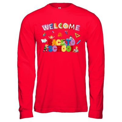Welcome Back To School-T-Shirt & Hoodie-Long Sleeve T-Shirt-Red