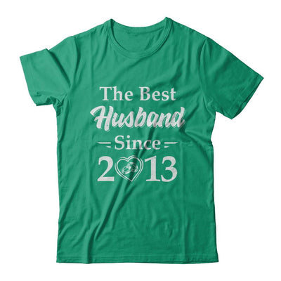 8th Married Together Anniversary Since 2013 Wife Husband-T-Shirt & Hoodie-Classic T-Shirt-Kelly Green