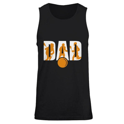 Lacrosse Dad Father's Day-T-Shirt & Hoodie-Unisex Tank-Black