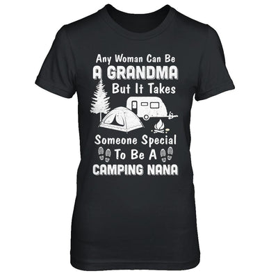 Camping Nana Grandma Mothers Day Gift-T-Shirt & Hoodie-Women's T-Shirt-Black