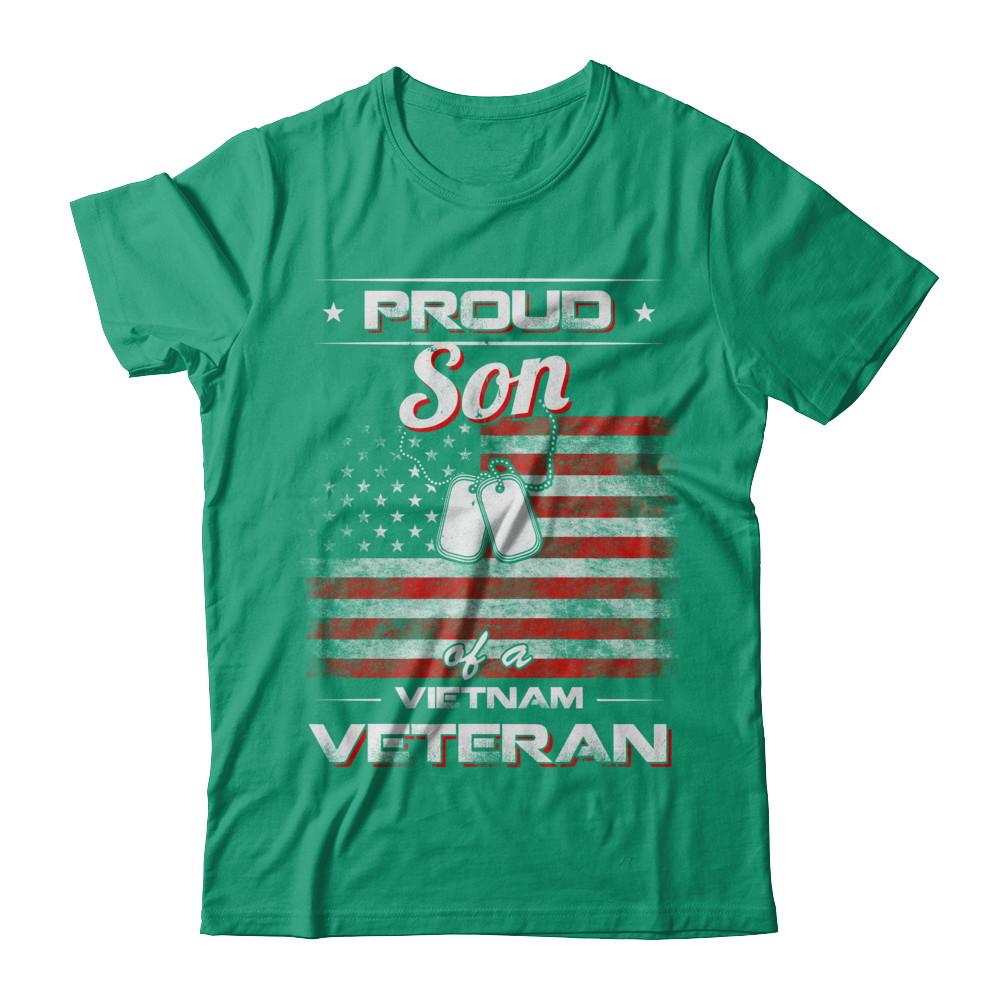 Proud Son Of A Viet Nam Veteran-T-Shirt & Hoodie-Classic T-Shirt-Kelly Green