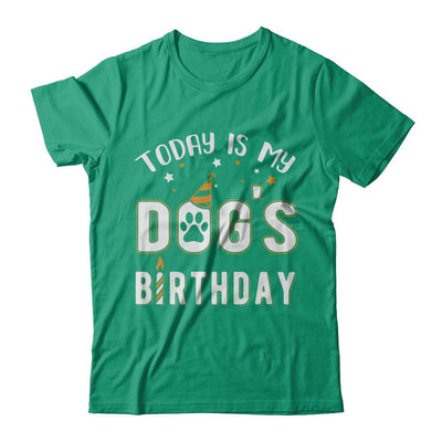 Today is My Dog's Birthday-T-Shirt & Hoodie-Classic T-Shirt-Kelly Green