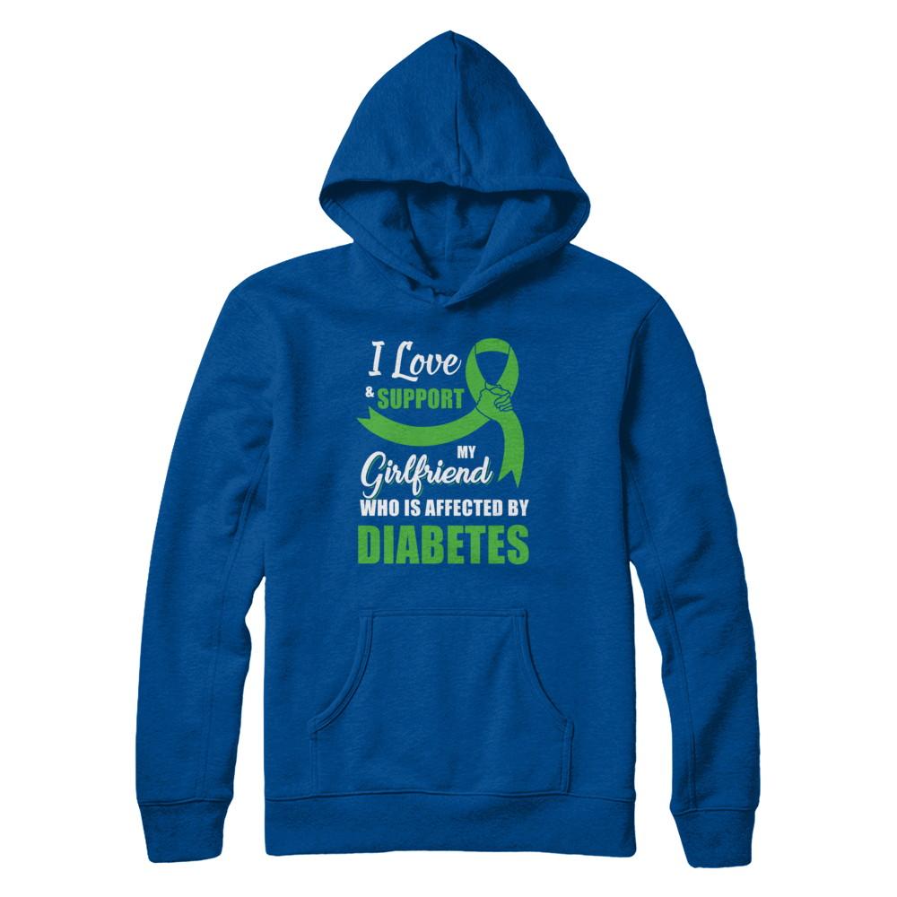 Lymphoma Awareness Support Green Girlfriend Boyfriend-T-Shirt & Hoodie-Pullover Hoodie-Deep Royal