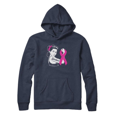 We Can Cure It Breast Cancer Pink Awareness Survivor-T-Shirt & Hoodie-Pullover Hoodie-Navy