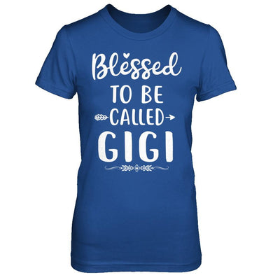 Funny Grandma Blessed To Be Called Gigi-T-Shirt & Hoodie-Women's T-Shirt-Royal