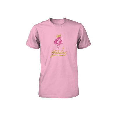 4Th And Fabulous Four Birthday Youth-Youth Shirt-Toddler T-Shirt-Pink