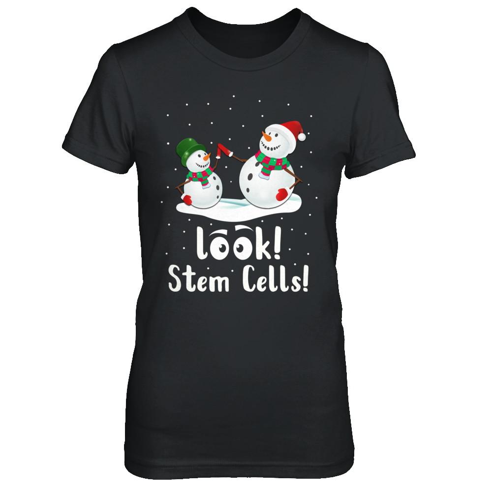 Look Stem Cells Funny Science Xmas Christmas Gifts-T-Shirt & Sweatshirt-Women's T-Shirt-Black