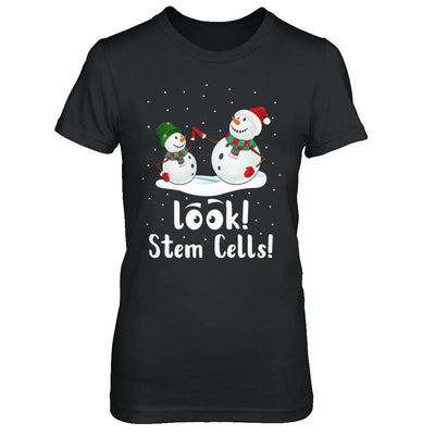 Look Stem Cells Funny Science Xmas Christmas Gifts-T-Shirt & Sweatshirt-Women's T-Shirt-Black
