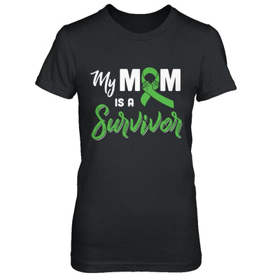 My Mom Is A Survivor Lymphoma Son Daughter-T-Shirt & Hoodie-Women's T-Shirt-Black