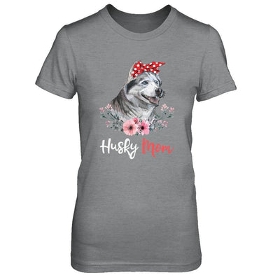 Husky Mom Gift For Women Dog Lover-T-Shirt & Hoodie-Women's T-Shirt-Sport Grey